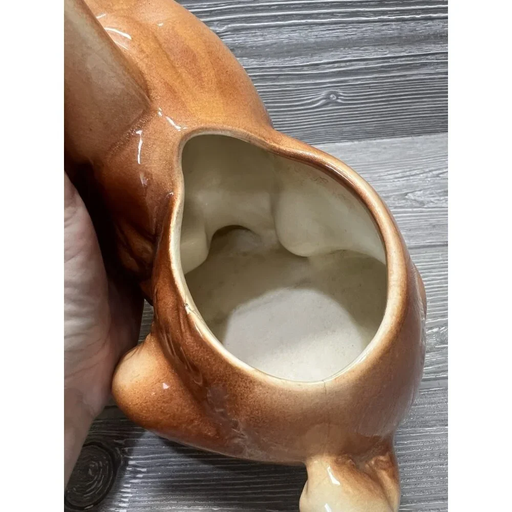 Vintage Ceramic Cocker Spaniel Puppy Dog Planter 7.5” Midcentury Figurine - Picture 9 of 9